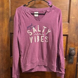 Salt Life Plum Crewneck Sweatshirt